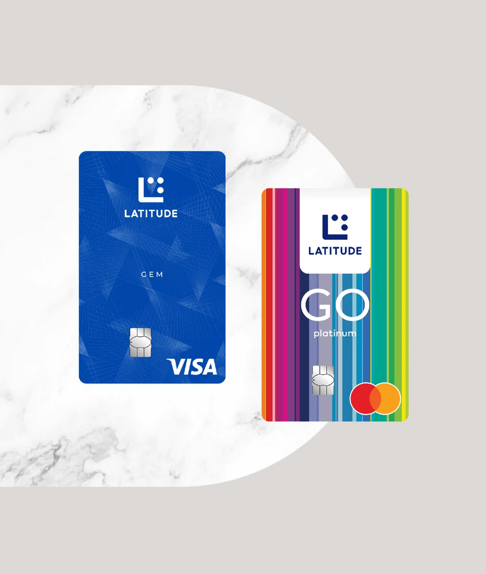 Latitude Gem Visa and Latitude GO Mastercard credit cards