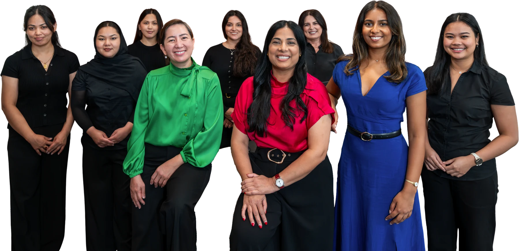 The Dental Excellence team, with principal dentist Dr Renu Karn at centre